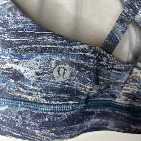 Lululemon Energy Bra Aerial Drift Multi Black/ Size 8 - Picture 5 of 8